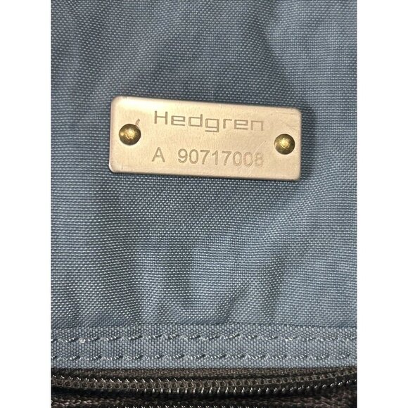 Vtg Hedgren Urban Gear Utility Pack Y2K Blue/Coal Luggage w Removable Backpack - Picture 10 of 13